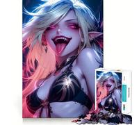 Puzzle da 1000 pezzi a tema Vampiro ed Elfo gioco di concentrazione,tecnica di taglio professionale,hobby affascinante per i momenti di svago (38x26cm)
