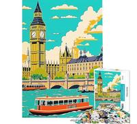Puzzle da 1000 pezzi a tema viaggio natura e stile vintage ideale per compleanni Natale decorazioni per la casa giochi educativi adatti a persone dai 14 anni in su (50x75cm)