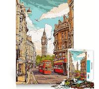 Puzzle da 1000 pezzi a tema viaggio, natura, stile vintage, con bordi ben definiti, ideale per risolvere problemi, divertente e facile da realizzare, perfetto come regalo di Natale (50x75cm)