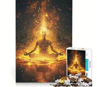 Puzzle da 1000 pezzi a tema yoga meditazione e spiritualità giocattolo decorativo da parete divertente antistress ideale come regalo 50x75cm