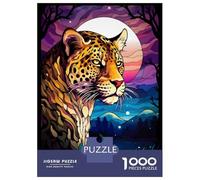 Puzzle Da 1000 Pezzi Abstract Leopard Night Moo Puzzle Per Adulti Gioco Pratico Vacanza A Casa Passatempo Natale Compleanno Regali 70x50cm/1000pcs