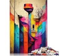 Puzzle da 1000 pezzi Abstract Street Art IV, per adulti e puzzle di carta, giochi educativi per bambini, 38x26 cm/1000 pezzi