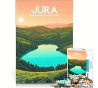 Puzzle da 1000 pezzi Affiche Jura | 38x52cm Taglio di precisione Impegnativo da completare Regali di compleanno e unici