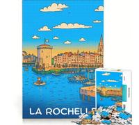 Puzzle da 1000 pezzi Affiche La Rochelle | Sfida educativa di taglio di precisione Regali di Natale e compleanno 38x26cm