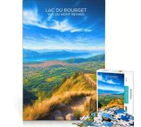 Puzzle da 1000 pezzi Affiche Lac Du Bourget | 38x26cm Decorazione perfetta collezione d'artista belle arti ottimo regalo per gli appassionati di videogiochi.