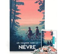 Puzzle da 1000 pezzi Affiche Paysage Nièvre, Impossible Game, Precision Cutting, with Fully Interlocking Randomly Shaped Pieces 50x75cm