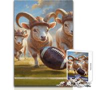 Puzzle da 1000 pezzi, agnelli, giocattoli da football della vecchia scuola, giochi educativi, analisi e logica, regali di Babbo Natale segreto, dimensioni 38x26cm