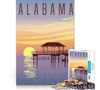 Puzzle da 1000 pezzi Alabama Sunset Pier,taglio senza soluzione di continuità,gioco creativo,giocattolo,gioco casual,Natale,tempo libero,arte (50x75cm)