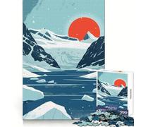 Puzzle da 1000 pezzi Alaska Minimalist Art per adulti, stimolante cognitivo, per svago e piacere, con chiusura sicura, ideale per il Natale (38x26cm)