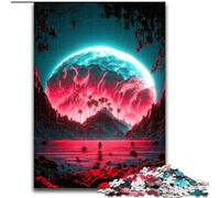Puzzle da 1000 pezzi "Alba Rossa" in legno, perfetto regalo di Natale e Capodanno, regalo per le feste, 50x75cm, gioco rompicapo per adolescenti, perfetto regalo per le feste