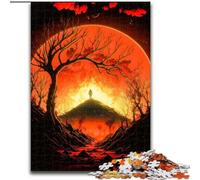 Puzzle da 1000 pezzi "Alba Rossa" Puzzle da 1000 pezzi, regalo di intrattenimento rilassante, regalo di Natale perfetto e decorazione per la casa, dimensioni 50X75cm