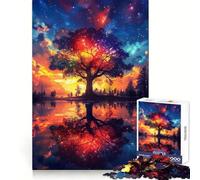Puzzle da 1000 pezzi "Albero Arcobaleno Spirituale" per adolescenti, stimolante per la mente, ideale per il tempo libero, con bordi precisi e un regalo pensato con cura 38x26cm