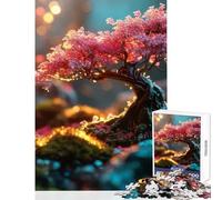 Puzzle da 1000 pezzi Albero bonsai magico Giocattolo educativo Ottimo regalo per giochi di famiglia Gioco per migliorare l'amore tra coppie Dimensioni 50x75cm