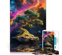 Puzzle da 1000 pezzi "Albero Bonsai Spaziale" per Adolescenti, Gioco per Esercizi Mentali, Design Rilassante, Assemblaggio, Regalo Prezioso (50x75cm)
