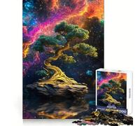 Puzzle da 1000 pezzi "Albero Bonsai Spaziale" per Adolescenti, Gioco per Esercizi Mentali, Design Rilassante, Assemblaggio, Regalo Prezioso (50x75cm)
