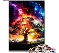 Puzzle da 1000 pezzi "Albero Cosmico della Vita" in legno, gioco interattivo per famiglie, adatto a partire dai 14 anni, 50x75cm, gioco rompicapo per adolescenti, regalo perfetto per le feste