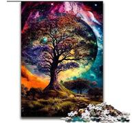 Puzzle da 1000 pezzi "Albero Cosmico della Vita" in legno, gioco interattivo per famiglie, adatto a partire dai 14 anni, 50x75cm, gioco rompicapo per adolescenti, regalo perfetto per le feste