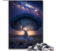 Puzzle da 1000 pezzi Albero Cosmico della Vita in legno, perfetto per decorare la casa o l'ufficio, ideale come regalo di Natale 50x75cm, decorazione artistica fai da te, perfetto regalo di compleanno