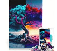 Puzzle da 1000 pezzi Albero dei Due Mondi colorato, gioco interattivo, regalo di compleanno, compleanno e Natale 50x75cm