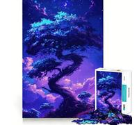 Puzzle da 1000 pezzi "Albero del cielo notturno" per ragazzi, stimola la memoria, gioco rilassante, bordi netti, regalo di alta qualità (38x26cm)