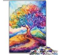 Puzzle da 1000 pezzi "Albero della vita", 26x38cm, perfetto per decorazioni per la casa, compleanni, feste e regali