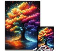 Puzzle da 1000 pezzi Albero della vita colorato Puzzle di cartone Giochi educativi, Rafforza l'amore tra coppie per età 14 anni in su 26X38CM
