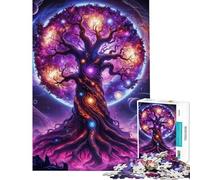 Puzzle da 1000 pezzi "Albero della Vita Cosmico" per adolescenti e adulti divertente gioco di analisi e logica regalo di Natale e compleanno (dimensioni 38x26cm)