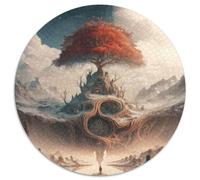 Puzzle da 1000 pezzi "Albero della vita del paradiso", gioco interattivo per famiglie, decorazione fai da te per la casa, rompicapo stimolante (67,5x67,5cm)