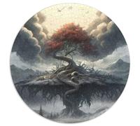 Puzzle da 1000 pezzi "Albero della vita del paradiso", in cartone, per adolescenti e ragazzi, ideale come regalo di compleanno e di festa, 67,5x67,5 cm.