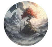 Puzzle da 1000 pezzi Albero della vita nel paradiso, puzzle impossibili per adulti, adolescenti, coppie e amici per compleanni e Natale, 67,5x67,5 cm.
