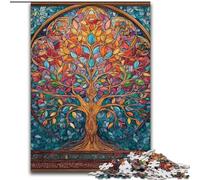 Puzzle da 1000 pezzi "Albero della vita", regalo per adulti, perfetto per trascorrere il tempo in casa e rafforzare l'amore tra coppie (26x38cm)