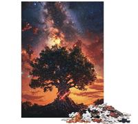 Puzzle da 1000 pezzi Albero della Vita Stellato Puzzle per adulti Corsa di velocità manuale Difficile e stimolante Ideale come regalo (75x50cm/1000pcs)