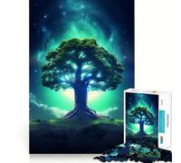 Puzzle da 1000 pezzi "Albero dell'Universo" per ragazzi,divertente da giocare,con incastri precisi e senza spazi vuoti,ideale per una serata in famiglia (38x26cm)