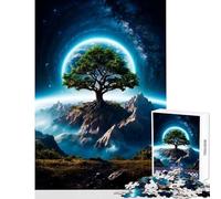 Puzzle da 1000 pezzi Albero marziano Giocattolo educativo Ottimo regalo per giochi di famiglia Gioco per migliorare l'amore tra coppie Dimensioni 38x52cm