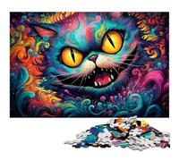 Puzzle da 1000 pezzi Alice Cat Puzzle impegnativo Gioco rompicapo per adolescenti, regalo perfetto per le vacanze 50x75CM / 19,68x29,52 pollici