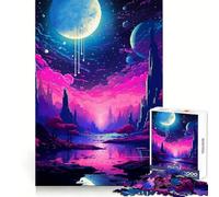 Puzzle da 1000 pezzi "Alien Star World Pixel Art" per adulti, stimolante per la logica e il divertimento, con chiusura sicura Un regalo perfetto (50x75cm)