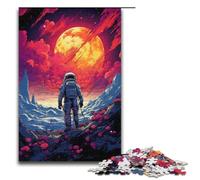 Puzzle da 1000 pezzi "Alla ricerca dell'astronauta" regali per adulti lista dei desideri di Natale con Babbo Natale per adolescenti dai 14 anni in su 1000 pezzi (38x26 cm)