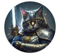 Puzzle da 1000 pezzi "Alleanza Comandante Gatto" in cartone per adulti, regalo perfetto per feste e compleanni (67,5x67,5cm)