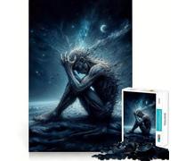 Puzzle da 1000 pezzi "Alone" esercizio mentale divertente,incastro perfetto,pezzi precisi,un modo coinvolgente per passare il tempo libero (38x52cm)