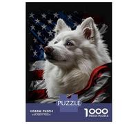 Puzzle Da 1000 Pezzi American Eskimo America Puzzle Per Adulti Gioco Pratico Sfida Difficile Interazione Genitore-figlio 70x50cm/1000pcs