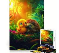 Puzzle da 1000 pezzi "Amici pulcino e riccio" per ragazzi, ideale per sviluppare la concentrazione, per un divertimento spensierato e un regalo significativo (38x26cm)