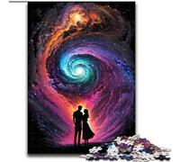 Puzzle da 1000 pezzi "Amore infinito e spazio" per adulti, dimensioni 26x38cm, perfetto per adolescenti e collezionisti, ideale come decorazione per la casa e regalo da viaggio.