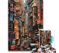 Puzzle da 1000 pezzi Analisi della visione urbana e giochi di logica per rilassarsi dai 14 anni in su 38x26cm