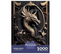 Puzzle Da 1000 Pezzi Ancient Dragon Guardian Puzzle Per Adulti Gioco Rompicapo Decorazione Perfetta Regali Unici Per Compleanno E Natale 70x50cm/1000pcs