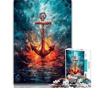 Puzzle da 1000 pezzi "Ancora fiammeggiante" per adulti e adolescenti, giocattoli avvincenti per la decorazione della casa, stimola l'intelligenza cerebrale (50x75cm)