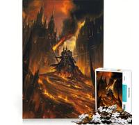 Puzzle da 1000 pezzi "Anello di Fuoco Magico Signore Arcano" giocattolo educativo gara di velocità manuale con pezzi di forma casuale completamente ad incastro 50x75cm