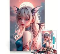 Puzzle da 1000 pezzi "Angelo anime con ali" per adolescenti,divertente per stimolare la mente,con pezzi di dimensioni uniformi e precisi,ideale per attività di gruppo rilassanti al chiuso (38x26cm)