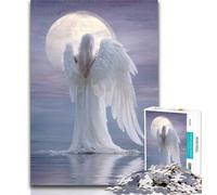 Puzzle da 1000 pezzi Angelo bianco Puzzle da 1000 pezzi per adulti e adolescenti, allena il cervello e le mani, regali per amici e familiari 50x75cm