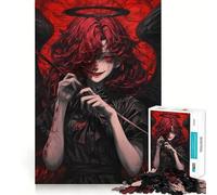 Puzzle da 1000 pezzi "Angelo caduto insanguinato" Gioco di precisione e divertimento,stimola la mente,ideale per momenti di relax e come decorazione natalizia 50x75cm