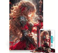 Puzzle da 1000 pezzi "Angelo con spada" per adulti, ideale per stimolare la memoria e creare un'immagine piacevole e rilassante 38x26cm